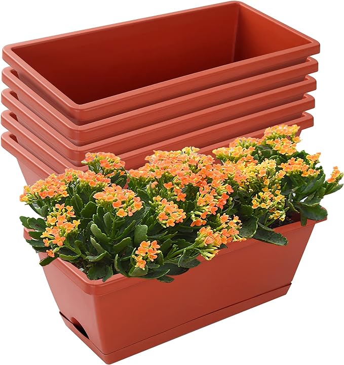 GardenEase Rectangular Planter Set - 7 Pack